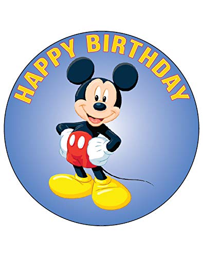 7.5 Inch Edible Cake Toppers Mickey Mouse