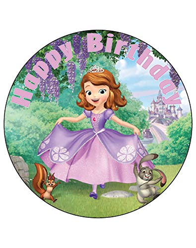 7.5 Inch Edible Cake Toppers Sofia