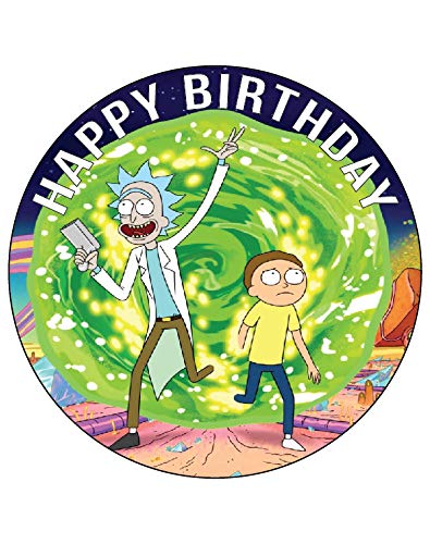 7.5 Inch Edible Cake Toppers Rick And Morty