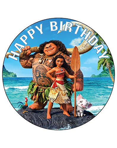 7.5 Inch Edible Cake Toppers Moana