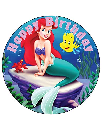 7.5 Inch Edible Cake Toppers Little Mermaid