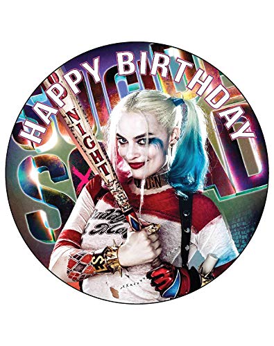 7.5 Inch Edible Cake Toppers Harley Quinn