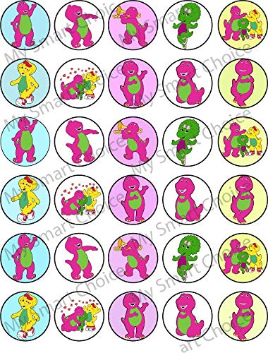 30x Wafer Paper Barbie Edible Cupcake Topper