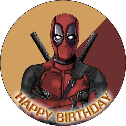 7.5 Inch Edible Cake Toppers Deadpool