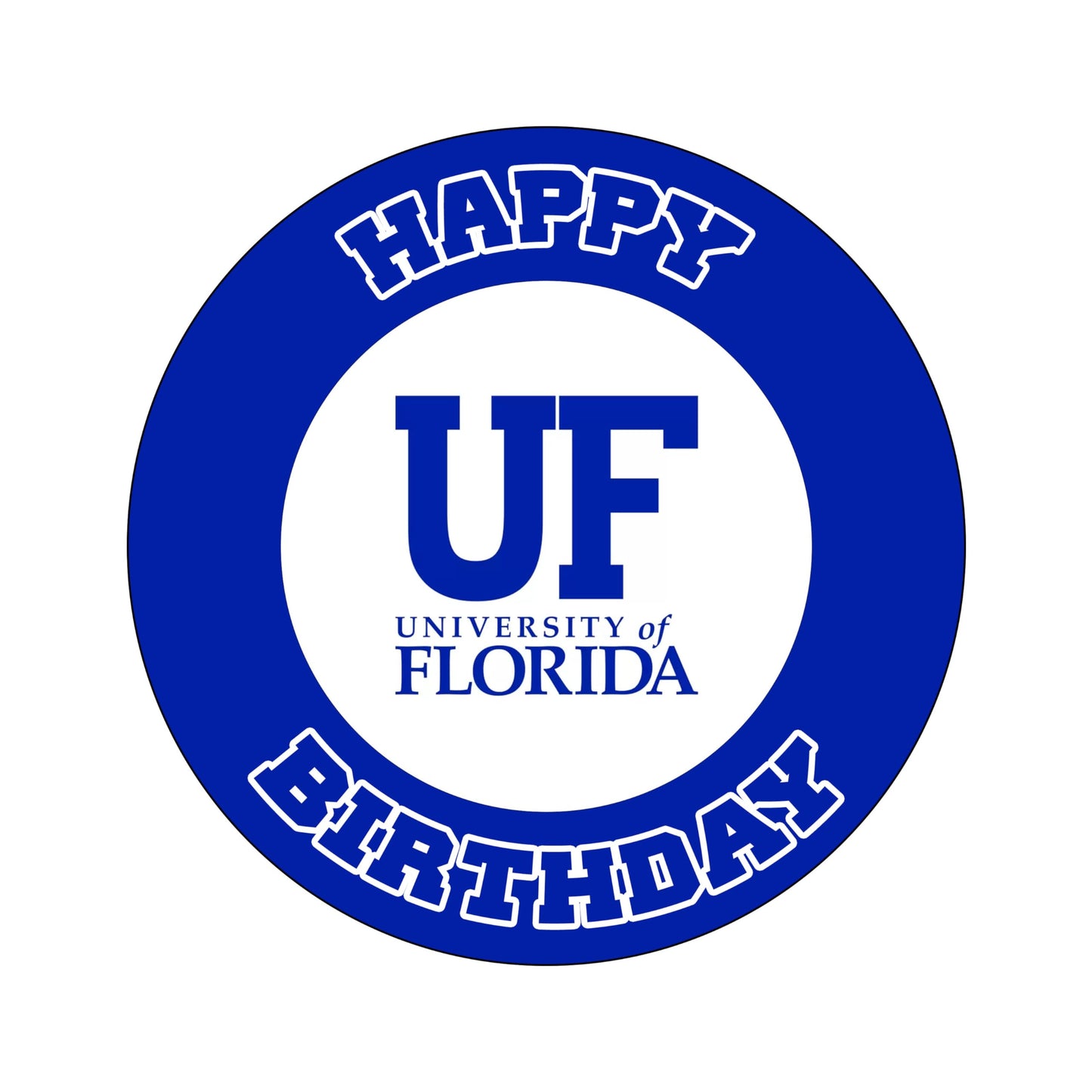 7.5 Inch Edible Cake Toppers UF