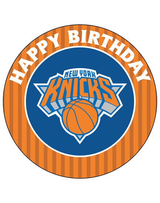 7.5 Inch Edible Cake Toppers NEW YORK KNICKS