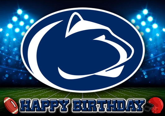 8.3 x 11.7 Inch Edible Square Cake Toppers Penn State Nittany Lions