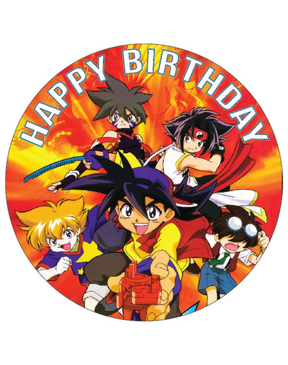 7.5 Inch Edible Cake Toppers Beyblade