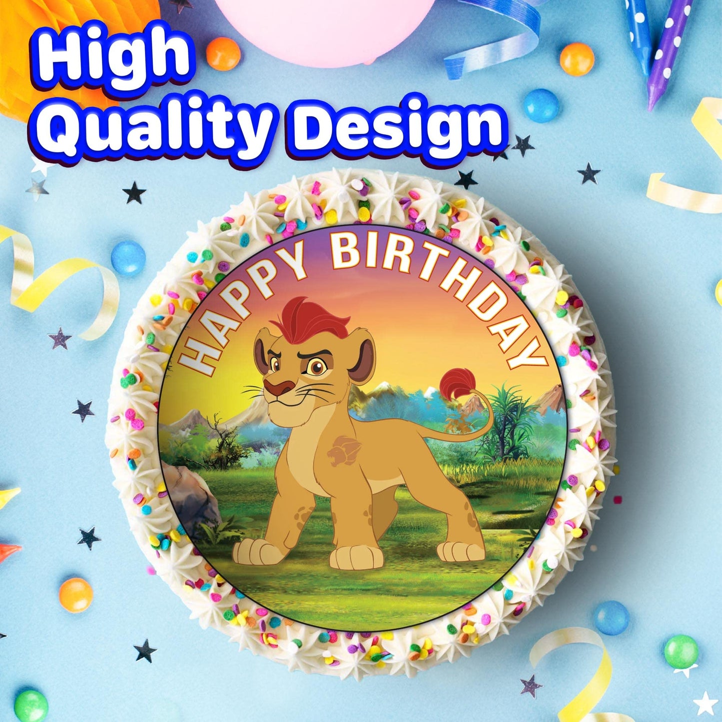 7.5 Inch Edible Cake Toppers Lion Guard