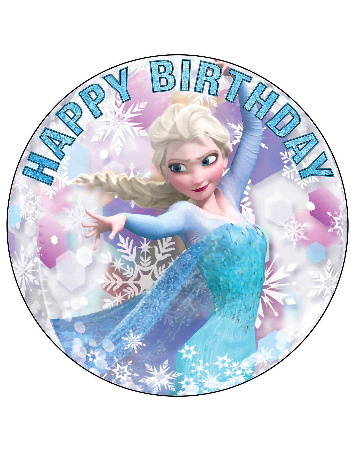 7.5 Inch Edible Cake Toppers Frozen