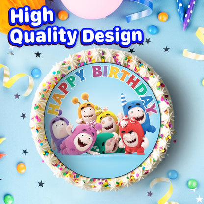 7.5 Inch Edible Cake Toppers Oddbods