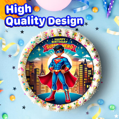 7.5 Inch Edible Cake Toppers Super Man AI