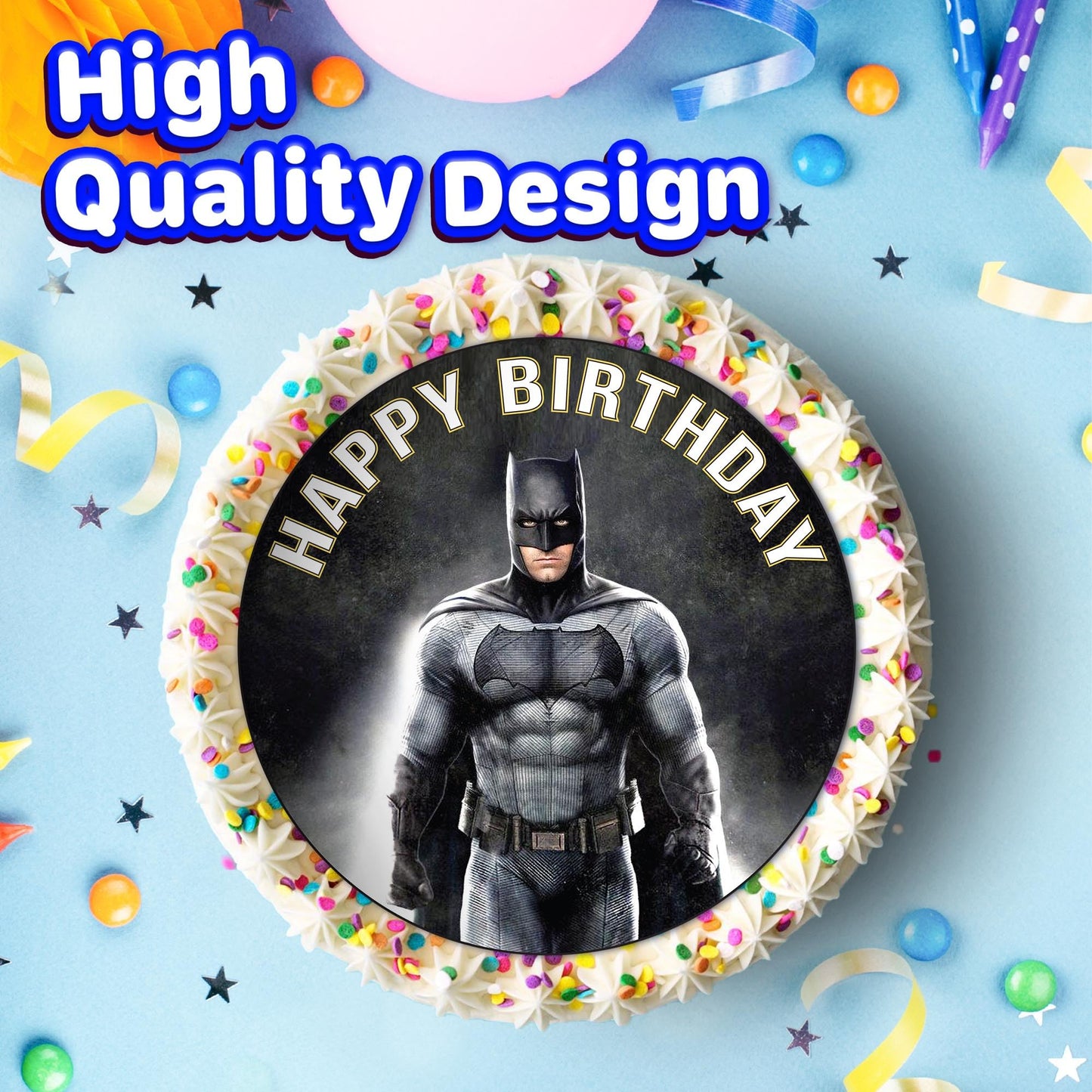 7.5 Inch Edible Cake Toppers Batman