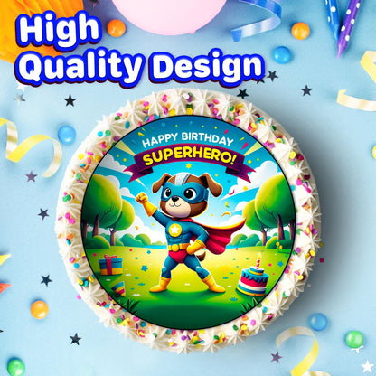 7.5 Inch Edible Cake Toppers Super Hero