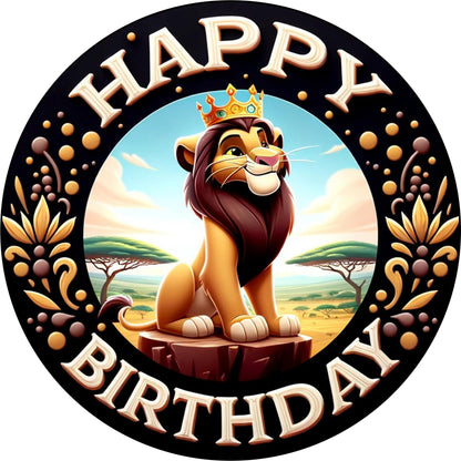 7.5 Inch Edible Cake Toppers Lion King AI