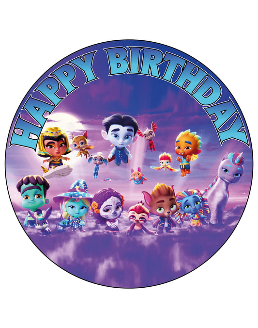 7.5 Inch Edible Cake Toppers Super Monsters