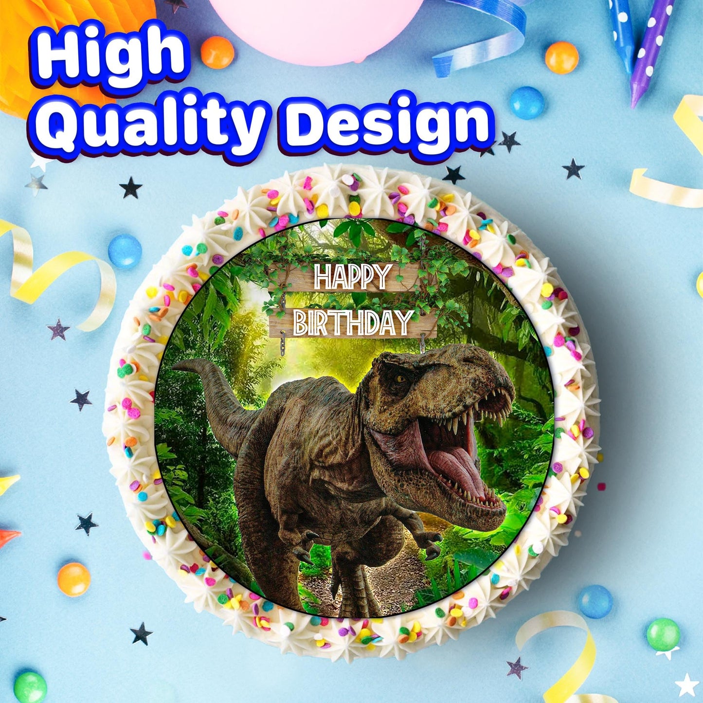 7.5 Inch Edible Cake Toppers Jurassic World