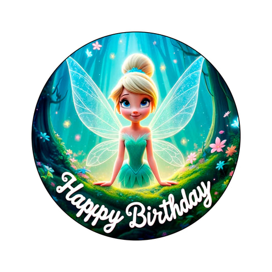 7.5 Inch Edible Cake Toppers Tinker Bell