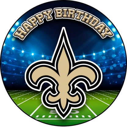 7.5 Inch Edible Cake Toppers Orleans Saints