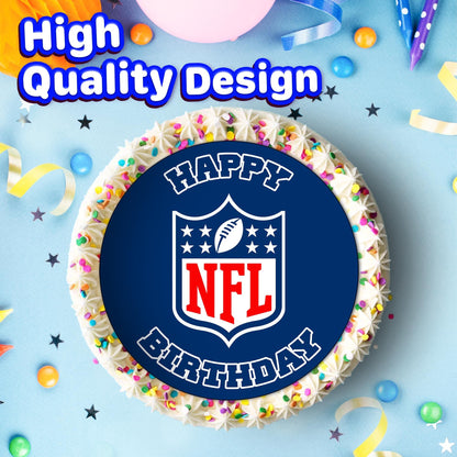 7.5 Inch Edible Cake Toppers NFL