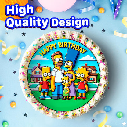 7.5 Inch Edible Cake Toppers The Simpsons