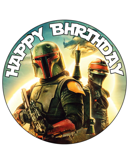 7.5 Inch Edible Cake Toppers Boba Fett