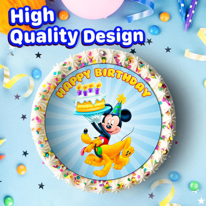 7.5 Inch Edible Cake Toppers Mickey Mouse