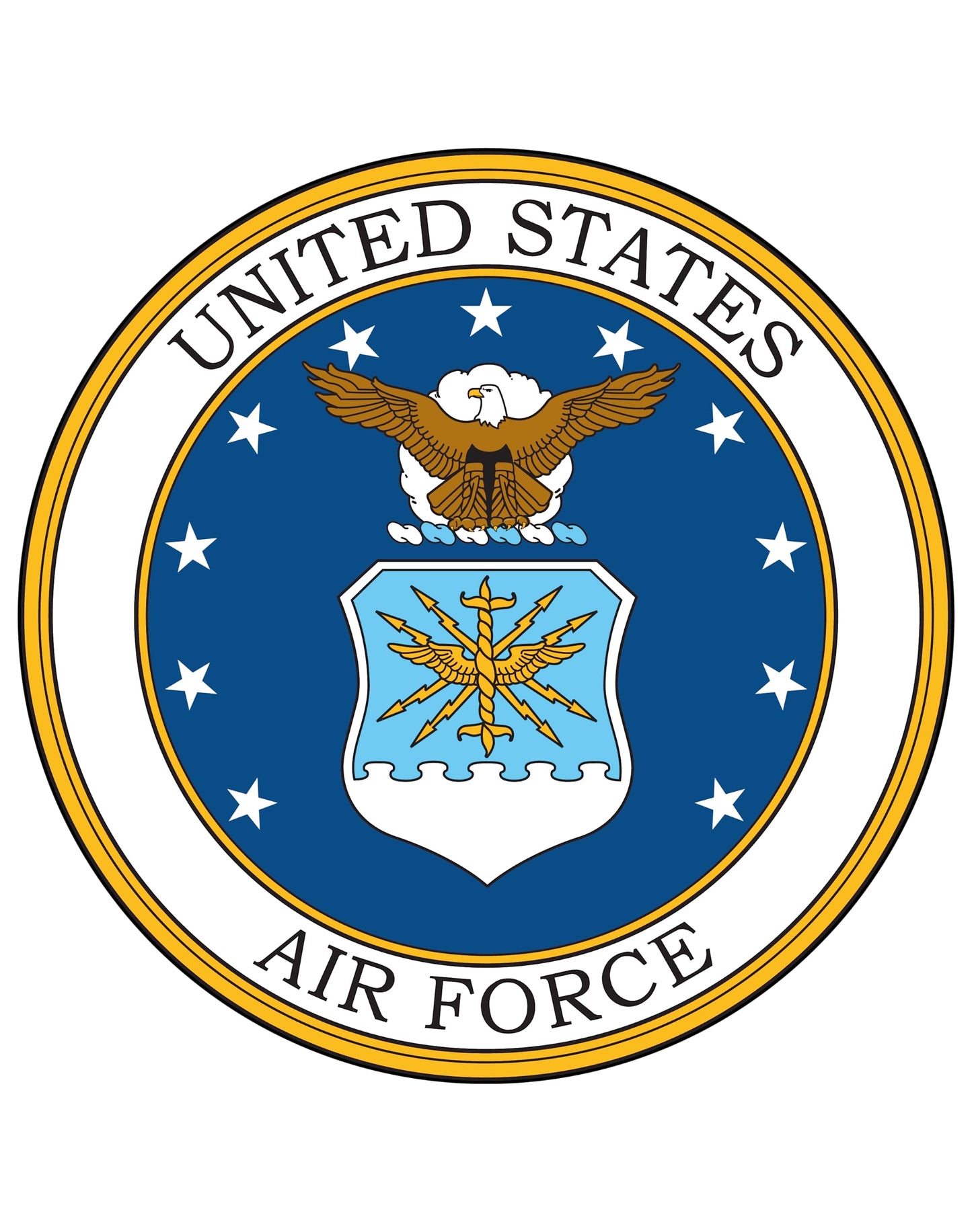 7.5 Inch Edible Cake Toppers Us Air Force