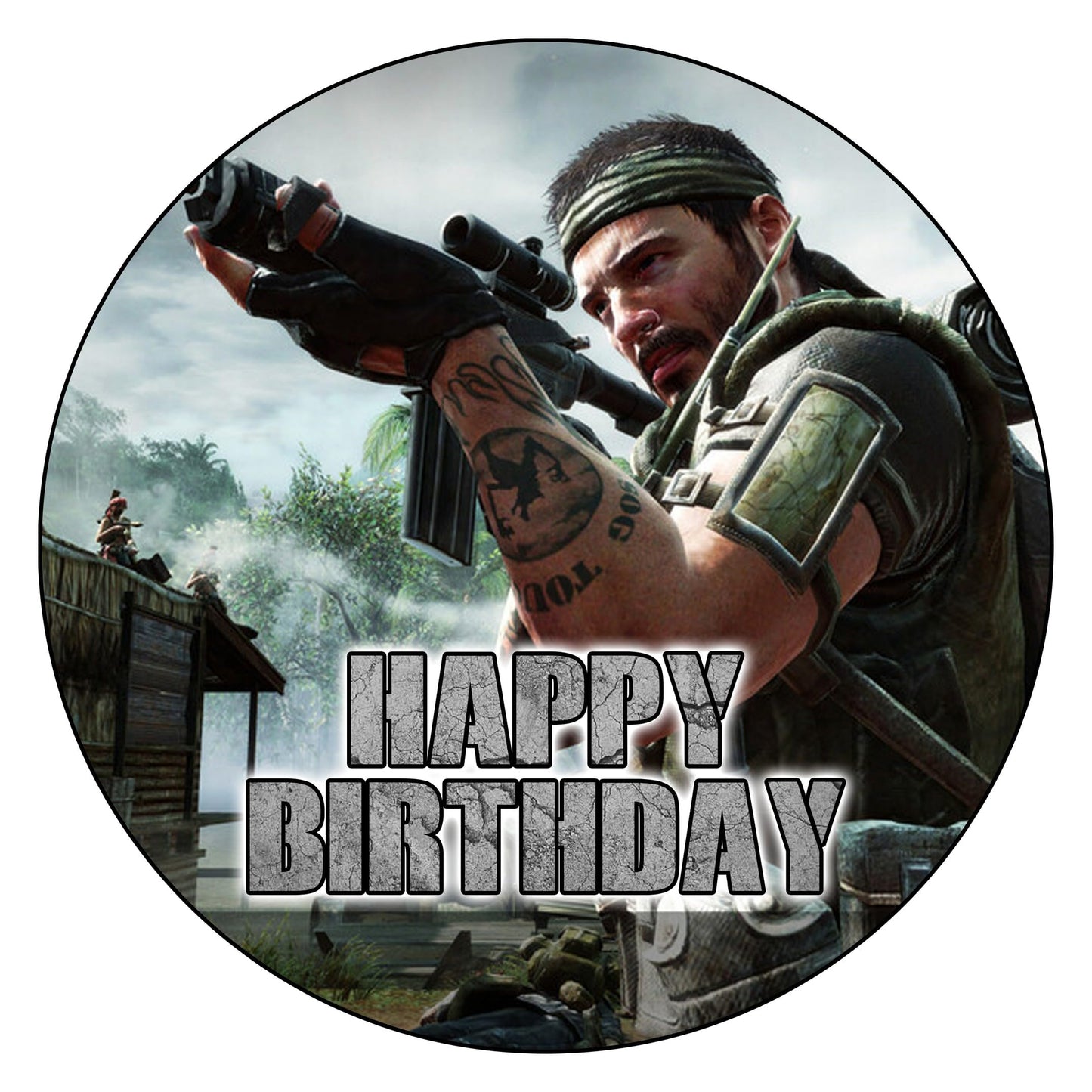 7.5 Inch Edible Cake Toppers Call Of Duty