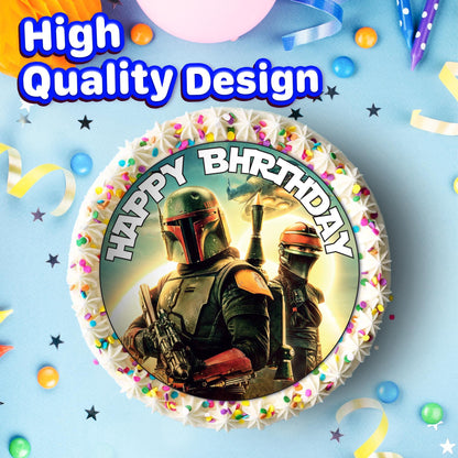 7.5 Inch Edible Cake Toppers Boba Fett