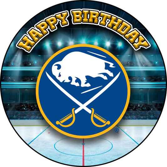 7.5 Inch Edible Cake Toppers Buffalo Sabres