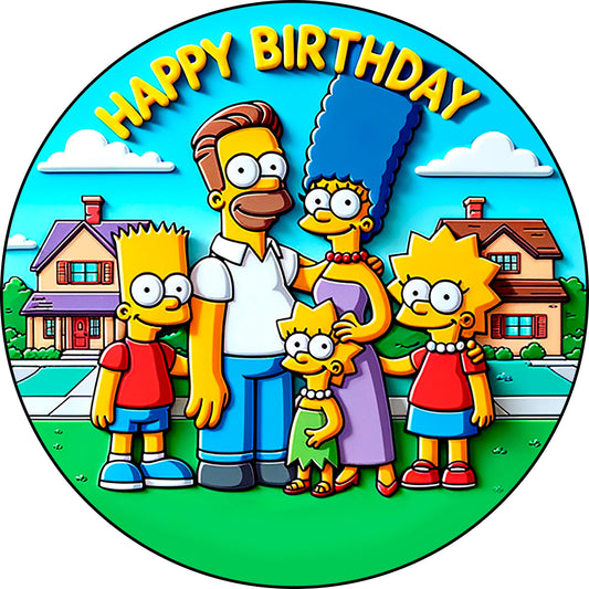 7.5 Inch Edible Cake Toppers The Simpsons