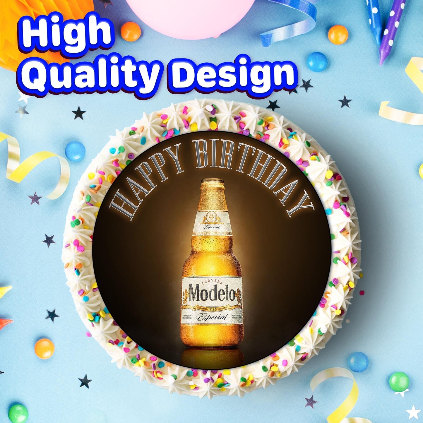 7.5 Inch Edible Cake Toppers Modelo Meer