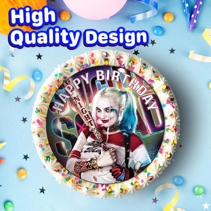 7.5 Inch Edible Cake Toppers Harley Quinn