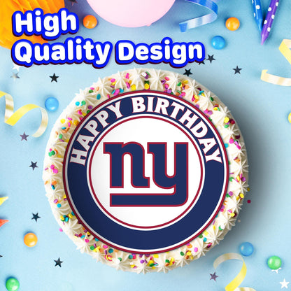 7.5 Inch Edible Cake Toppers New York Giants