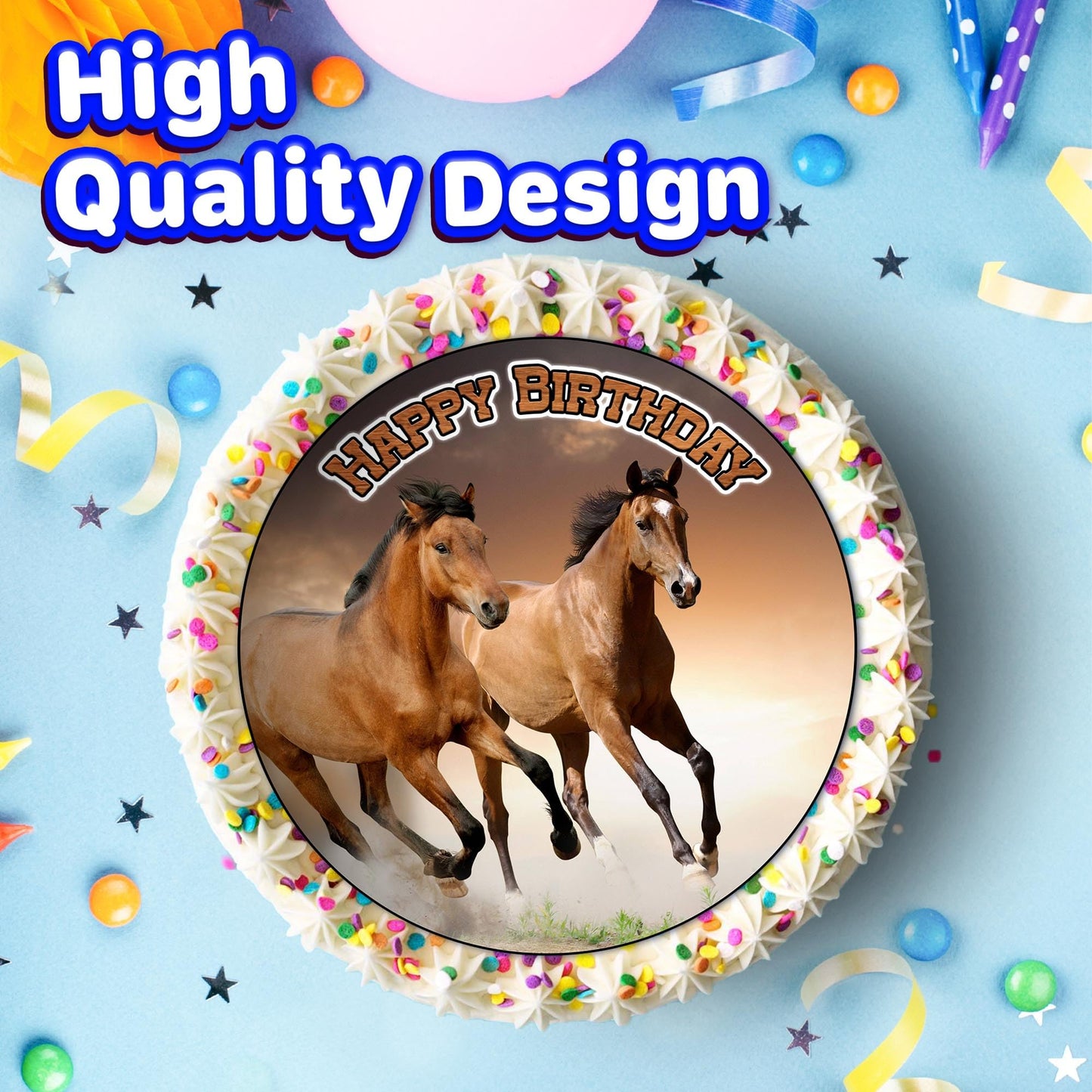 7.5 Inch Edible Cake Toppers Housre