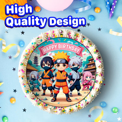 7.5 Inch Edible Cake Toppers Naruto AI