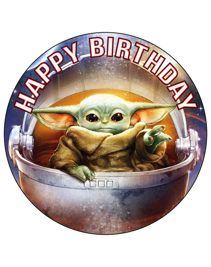 7.5 Inch Edible Cake Toppers Star Wars Yoda