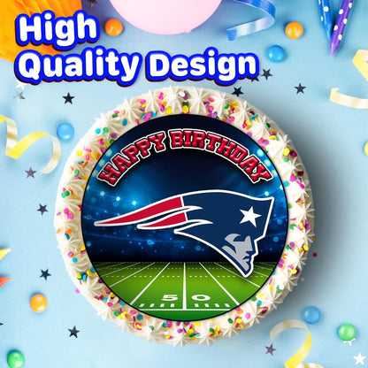 7.5 Inch Edible Cake Toppers England Patriots