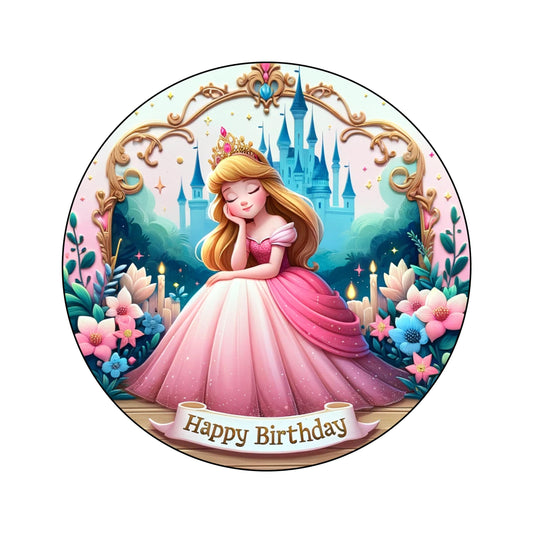 7.5 Inch Edible Cake Toppers Princess