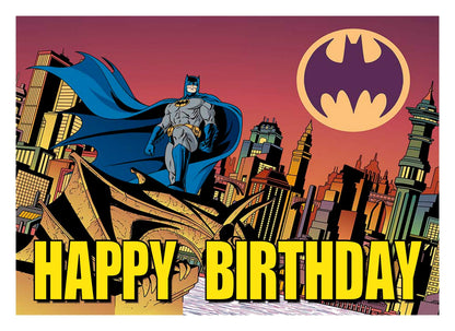 8.3 x 11.7 Inch Edible Square Cake Toppers Batman