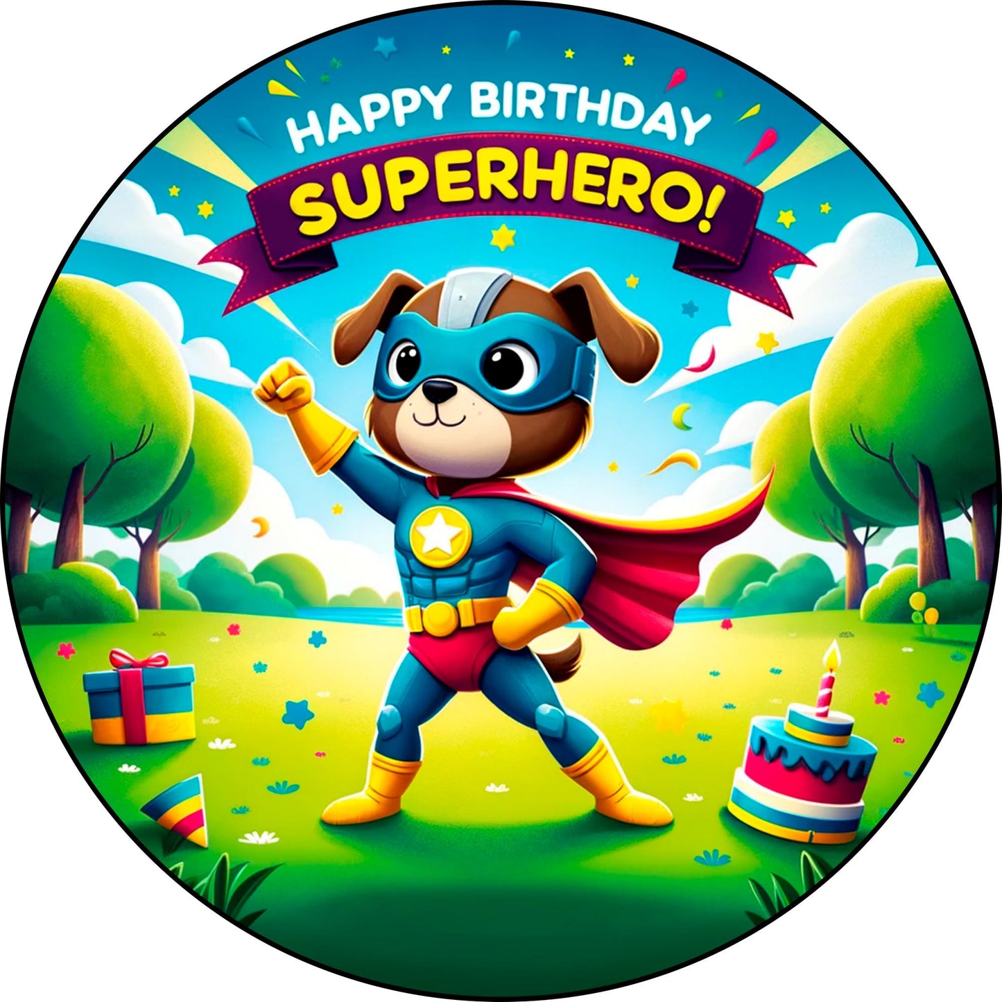 7.5 Inch Edible Cake Toppers Super Hero