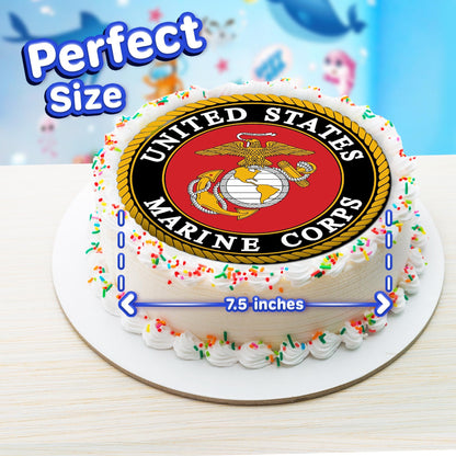 7.5 Inch Edible Cake Toppers United Seats