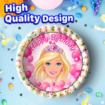 7.5 Inch Edible Cake Toppers Barbie