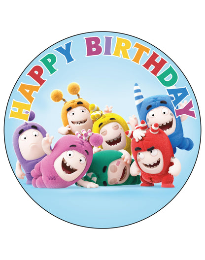 7.5 Inch Edible Cake Toppers Oddbods