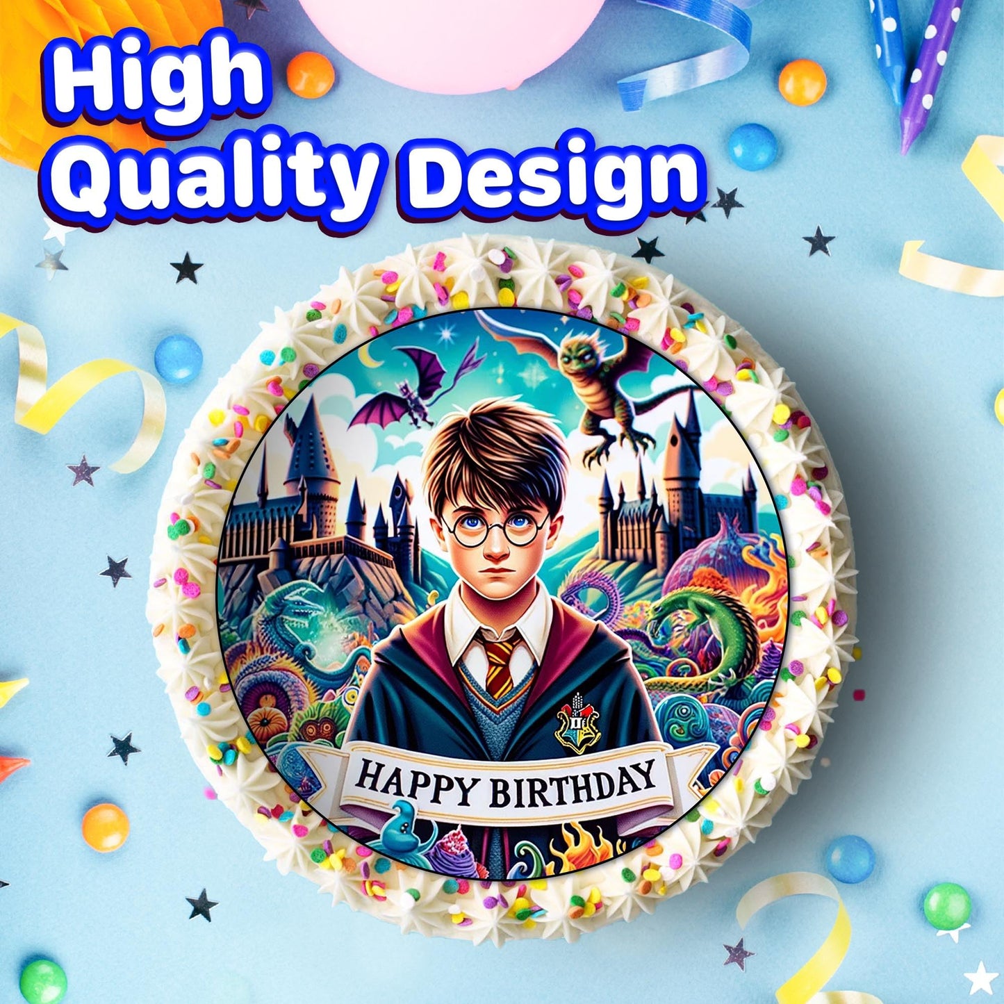 7.5 Inch Edible Cake Toppers Harry Potter