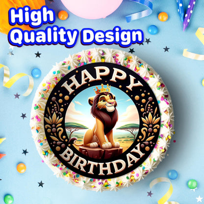 7.5 Inch Edible Cake Toppers Lion King AI