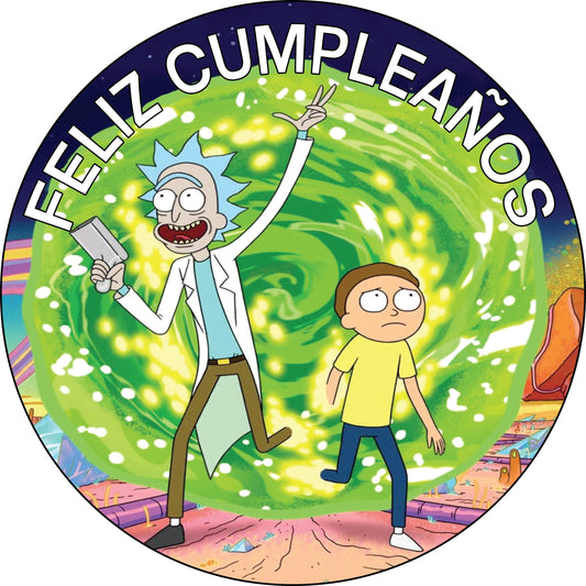 7.5 Inch Edible Cake Toppers Rick And Morty