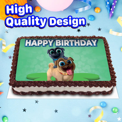 8.3 x 11.7 Inch Edible Square Cake Toppers puppy dog pals