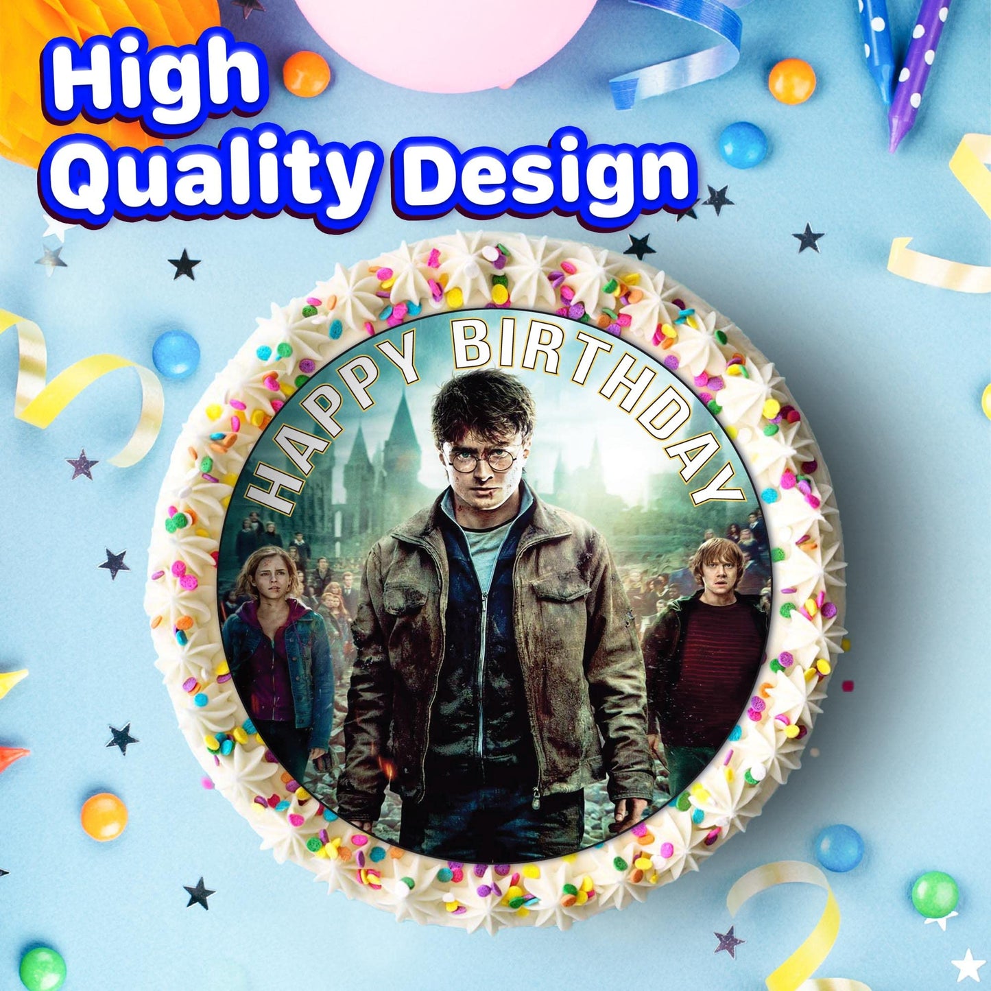 7.5 Inch Edible Cake Toppers Harry Potter